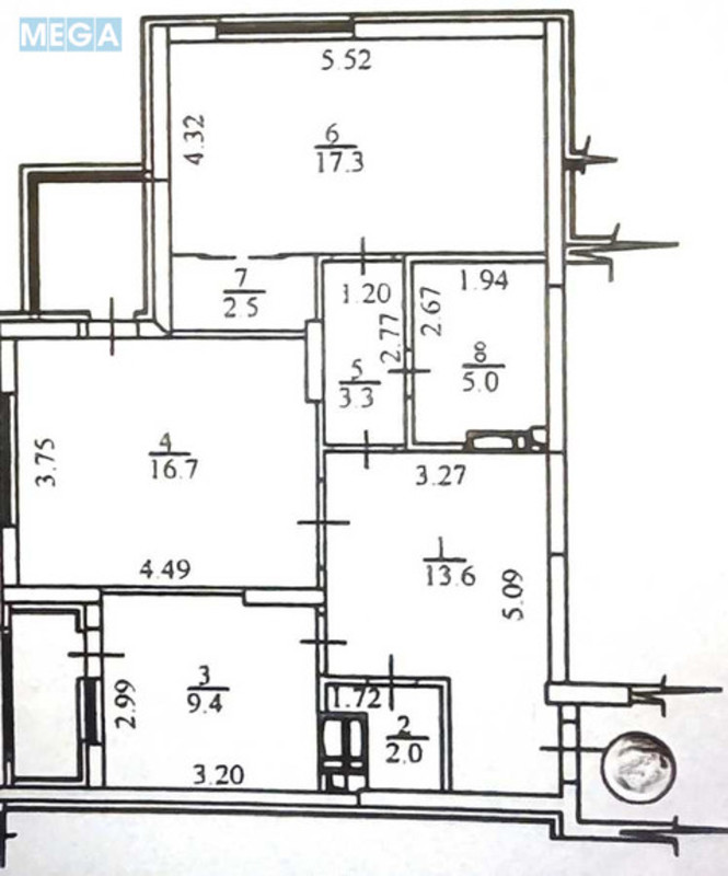 Продаж 2 кімнатної квартири (75,2/34/9,4), 14 пов. 26 пов. будинку, <a class="location-link" href="/kiev/" title="Недвижимость Київ">Київ</a>, <a class="location-link" href="/kiev/dneprovskij/" title="Недвижимость Дніпровський район">Дніпровський р-н</a>, Краківська вул., 27 (изображение 9)