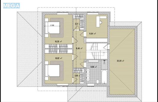 Продаж дома, 2&nbsp;поверху, 197&nbsp;кв.м, 4&nbsp;кімнати, ділянка 8&nbsp;соток, <a class="location-link" href="/belogorodka-selo-kv/" title="Недвижимость Білогородка">Білогородка</a>, Дружби (изображение 7)
