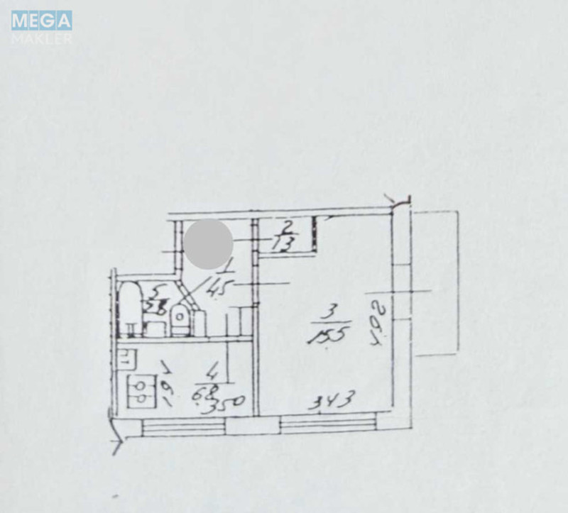 Продаж 1 кімнатної квартири (33/15/7), 6 пов. 9 пов. будинку, <a class="location-link" href="/kiev/" title="Недвижимость Київ">Київ</a>, <a class="location-link" href="/kiev/obolonskij/" title="Недвижимость Оболонський район">Оболонський р-н</a>, Героїв Сталінграду просп., 38 (изображение 14)