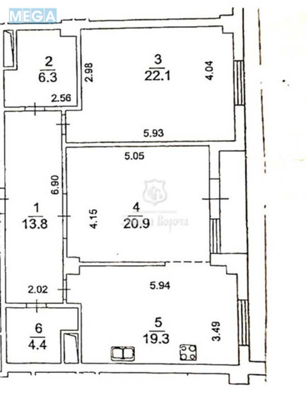 Продаж 2 кімнатної квартири (90,3/43/19), 13 пов. 25 пов. будинку, <a class="location-link" href="/kiev/" title="Недвижимость Київ">Київ</a>, <a class="location-link" href="/kiev/pecherskij/" title="Недвижимость Печерський район">Печерський р-н</a>, Звіринецька вул., 59є (изображение 24)