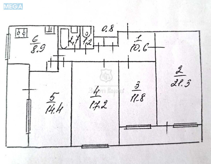 Продаж 4 кімнатної квартири (95/42/9), 9 пов. 14 пов. будинку, <a class="location-link" href="/kiev/" title="Недвижимость Київ">Київ</a>, <a class="location-link" href="/kiev/dneprovskij/" title="Недвижимость Дніпровський район">Дніпровський р-н</a>, Флоренції вул., 5 (изображение 23)