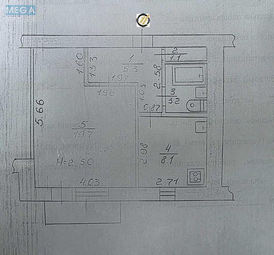 Продаж 1 кімнатної квартири (38,3/19,7/8,1), 2 пов. 9 пов. будинку, <a class="location-link" href="/lutsk/" title="Недвижимость Луцьк">Луцьк</a>, Івана Газюка (изображение 13)