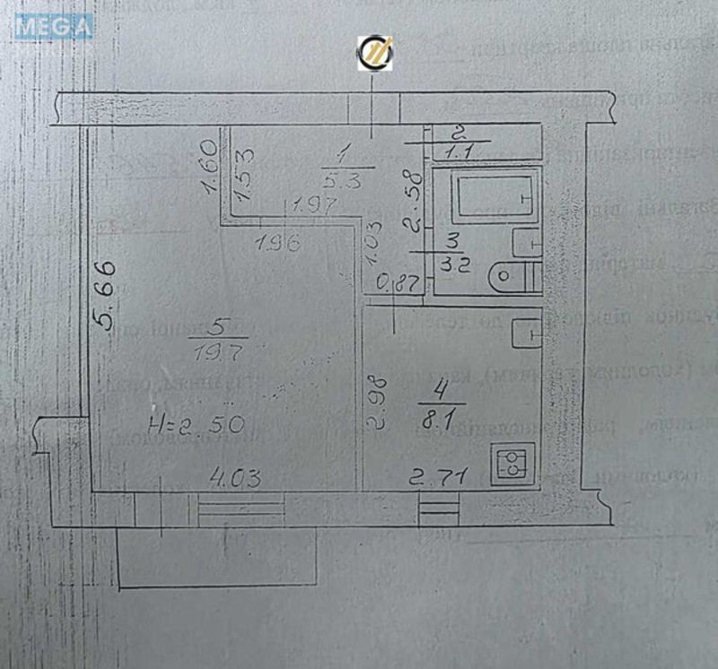 Продаж 1 кімнатної квартири (38,3/19,7/8,1), 2 пов. 9 пов. будинку, <a class="location-link" href="/lutsk/" title="Недвижимость Луцьк">Луцьк</a>, Івана Газюка (изображение 13)