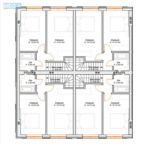 Новобудова, 2 поверхів, <a class="location-link" href="/gatnoe/" title="Недвижимость Гатне">Гатне</a>, Святопетровського, 34 (изображение 8)