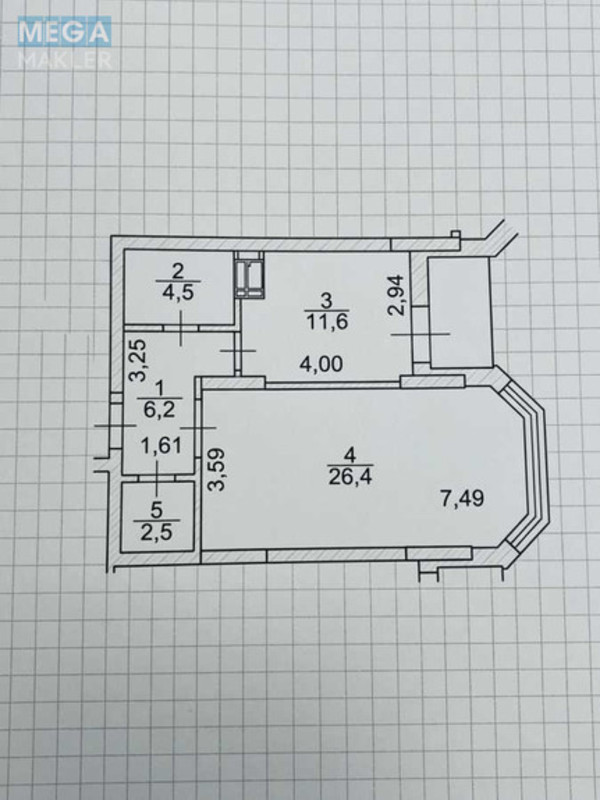 Продаж 1 кімнатної квартири (52,9/26,4/11,6), 14 пов. 24 пов. будинку, <a class="location-link" href="/kiev/" title="Недвижимость Київ">Київ</a>, <a class="location-link" href="/kiev/pecherskij/" title="Недвижимость Печерський район">Печерський р-н</a>, Євгена Коновальця вул., 34А (изображение 9)