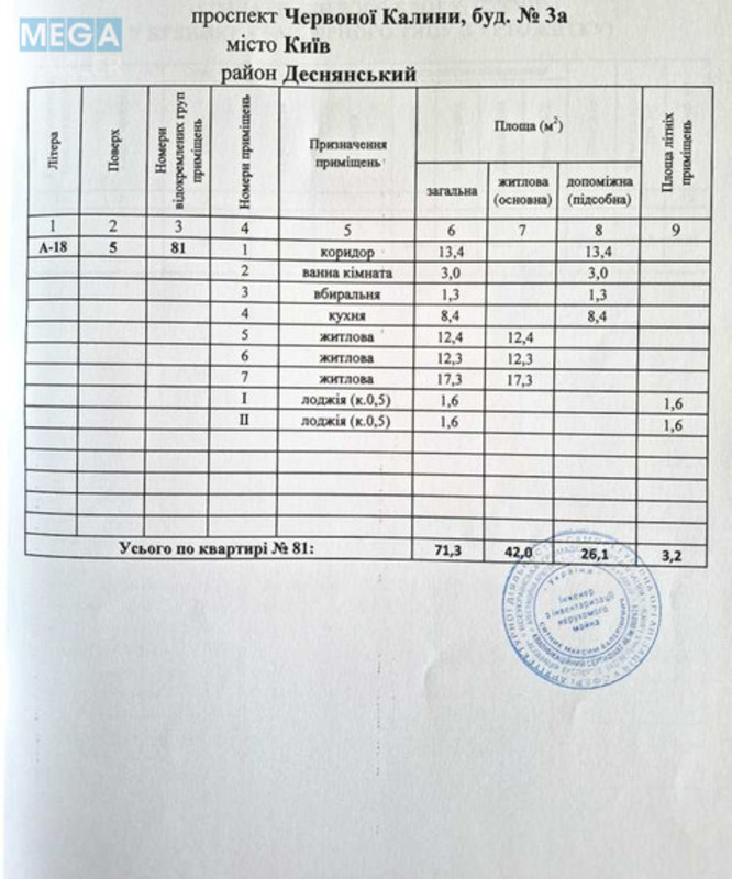 Продаж 3 кімнатної квартири (71,3/42/8,4), 5 пов. 18 пов. будинку, <a class="location-link" href="/kiev/" title="Недвижимость Київ">Київ</a>, <a class="location-link" href="/kiev/desnyanskij/" title="Недвижимость Деснянський район">Деснянський р-н</a>, Владимира Маяковского просп., 3а (изображение 25)