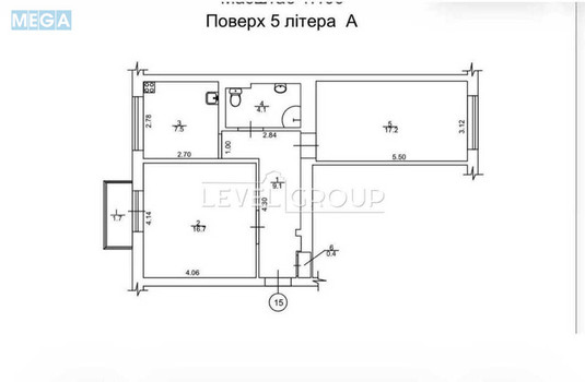 Продаж 2 кімнатної квартири (60/34/7,5), 5 пов. 5 пов. будинку, <a class="location-link" href="/kiev/" title="Недвижимость Київ">Київ</a>, <a class="location-link" href="/kiev/podolskij/" title="Недвижимость Подільський район">Подільський р-н</a>, Борисоглібська вул., 4 (изображение 11)