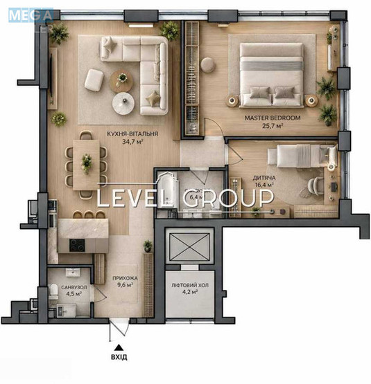 Новобудова, 24 поверхів, <a class="location-link" href="/kiev/" title="Недвижимость Київ">Київ</a>, <a class="location-link" href="/kiev/pecherskij/" title="Недвижимость Печерський район">Печерський р-н</a>, Андрія Верхогляда вул., 22 (изображение 19)