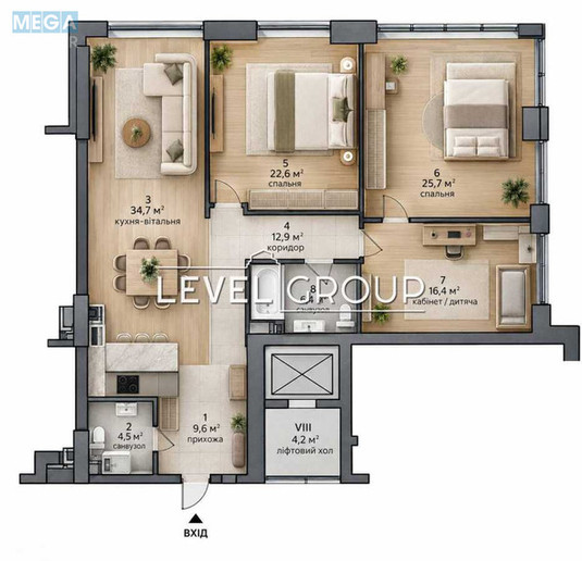 Новобудова, 24 поверхів, <a class="location-link" href="/kiev/" title="Недвижимость Київ">Київ</a>, <a class="location-link" href="/kiev/pecherskij/" title="Недвижимость Печерський район">Печерський р-н</a>, Андрія Верхогляда вул., 22 (изображение 20)