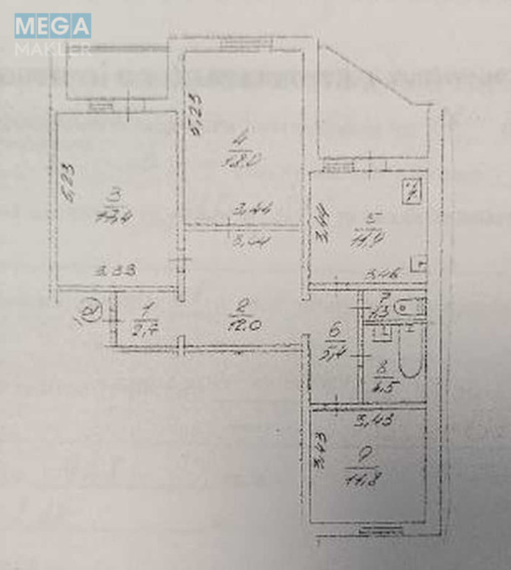 Продаж 3 кімнатної квартири (92,8/47/11,8), 16 пов. 16 пов. будинку, <a class="location-link" href="/kiev/" title="Недвижимость Київ">Київ</a>, <a class="location-link" href="/kiev/desnyanskij/" title="Недвижимость Деснянський район">Деснянський р-н</a>, Лісківська вул., 20 (изображение 13)