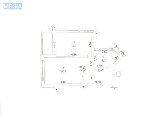 Продаж 1 кімнатної квартири (46,4/15,7/12,7), 8 пов. 16 пов. будинку, <a class="location-link" href="/kiev/" title="Недвижимость Київ">Київ</a>, <a class="location-link" href="/kiev/svyatoshinskij/" title="Недвижимость Святошинський район">Святошинський р-н</a>, Живописна вул., 3 (изображение 15)