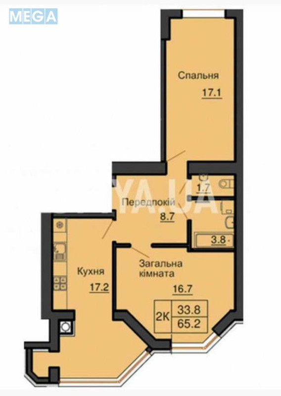 Продаж 2 кімнатної квартири (65,6/34/15), 8 пов. 10 пов. будинку, <a class="location-link" href="/sofievskaya-borshagovka/" title="Недвижимость Софіївська Борщагівка">Софіївська Борщагівка</a>, Григорія Сковороди, 8 (изображение 16)