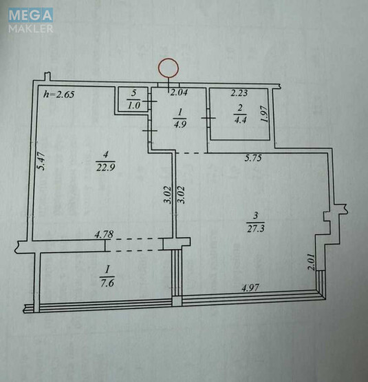 Продаж 1 кімнатної квартири (68/25/28), 7 пов. 7 пов. будинку, <a class="location-link" href="/kiev/" title="Недвижимость Київ">Київ</a>, <a class="location-link" href="/kiev/goloseevskij/" title="Недвижимость Голосіївський район">Голосіївський р-н</a>, Практична вул., 2 (изображение 11)