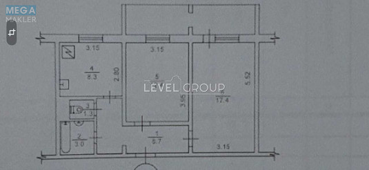 Продаж 2 кімнатної квартири (55,1/30/8), 2 пов. 16 пов. будинку, <a class="location-link" href="/kiev/" title="Недвижимость Київ">Київ</a>, <a class="location-link" href="/kiev/goloseevskij/" title="Недвижимость Голосіївський район">Голосіївський р-н</a>, Академіка Глушкова просп., 13 (изображение 19)