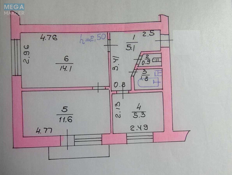 Продаж 2 кімнатної квартири (41/28/6), 3 пов. 5 пов. будинку, <a class="location-link" href="/irpen/" title="Недвижимость Ірпінь">Ірпінь</a>, пров.П.Мирного, 1а (изображение 5)
