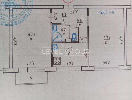 Продаж 2 кімнатної квартири (48/27/7), 3 пов. 5 пов. будинку, <a class="location-link" href="/kiev/" title="Недвижимость Київ">Київ</a>, <a class="location-link" href="/kiev/dneprovskij/" title="Недвижимость Дніпровський район">Дніпровський р-н</a>, Дарницький бульв., 11 (изображение 22)
