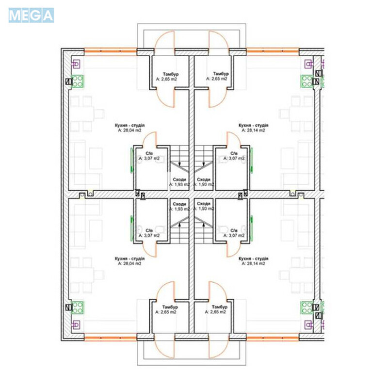 Продаж 3 кімнатної квартири (72/26/28), 1 пов. 2 пов. будинку, <a class="location-link" href="/gatnoe/" title="Недвижимость Гатне">Гатне</a>, Святопетровська, 34 (изображение 7)