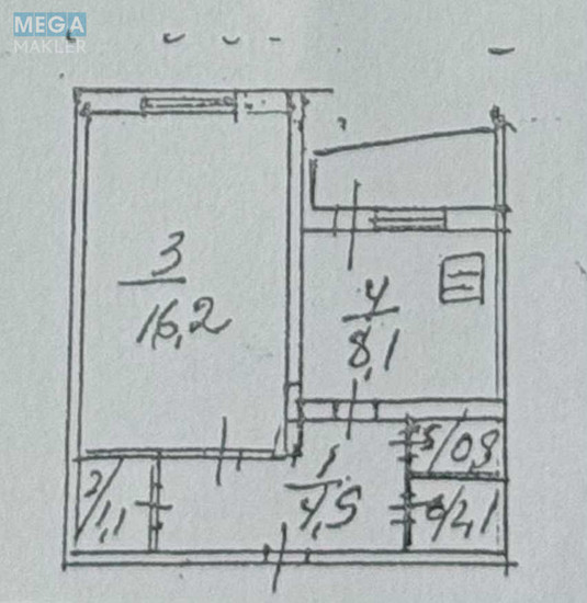 Продаж 1 кімнатної квартири (35/16,2/8,5), 3 пов. 16 пов. будинку, <a class="location-link" href="/kiev/" title="Недвижимость Київ">Київ</a>, <a class="location-link" href="/kiev/obolonskij/" title="Недвижимость Оболонський район">Оболонський р-н</a>, Оболонський просп., 14А (изображение 9)