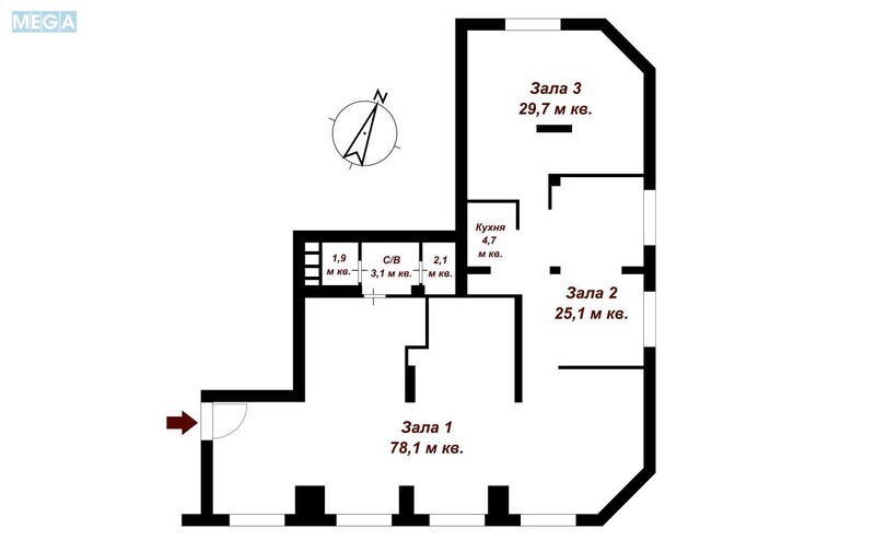 Продаж комерційної нерухомості, 145&nbsp;кв.м, под офис, <a class="location-link" href="/kiev/" title="Недвижимость Київ">Київ</a>, <a class="location-link" href="/kiev/desnyanskij/" title="Недвижимость Деснянський район">Деснянський р-н</a>, Радистів вул., 14 (изображение 11)