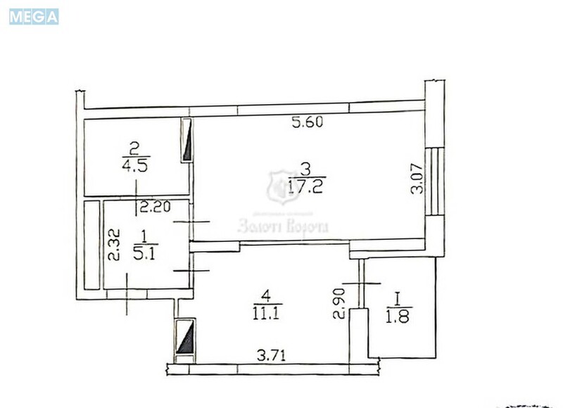 Продаж 1 кімнатної квартири (39,7/17,2/11,1), 18 пов. 27 пов. будинку, <a class="location-link" href="/kiev/" title="Недвижимость Київ">Київ</a>, <a class="location-link" href="/kiev/goloseevskij/" title="Недвижимость Голосіївський район">Голосіївський р-н</a>, Лисогірський пров., 20 (изображение 21)