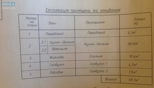 Продаж 2 кімнатної квартири (69/20/38), 2 пов. 6 пов. будинку, <a class="location-link" href="/schastlivoe-selo-kv/" title="Недвижимость Щасливі">Щасливе</a>, Лесі Українки, 14 (изображение 16)