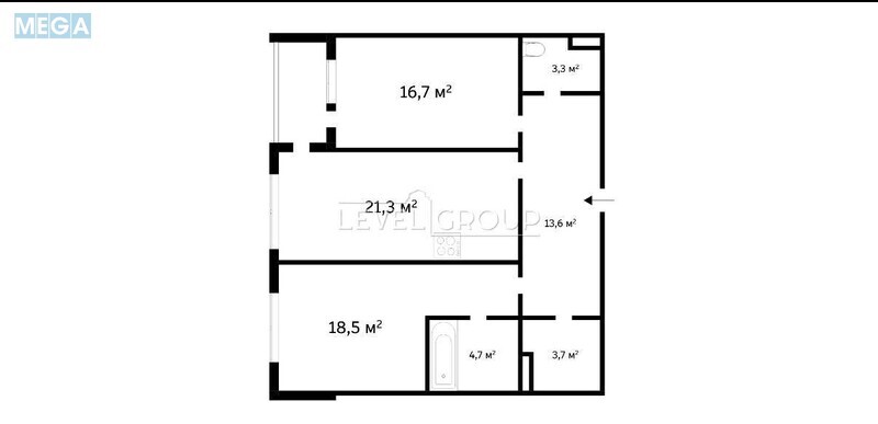Продаж 2 кімнатної квартири (86/35/21), 15 пов. 25 пов. будинку, <a class="location-link" href="/kiev/" title="Недвижимость Київ">Київ</a>, <a class="location-link" href="/kiev/pecherskij/" title="Недвижимость Печерський район">Печерський р-н</a>, Джона Маккейна вул., 3А (изображение 3)