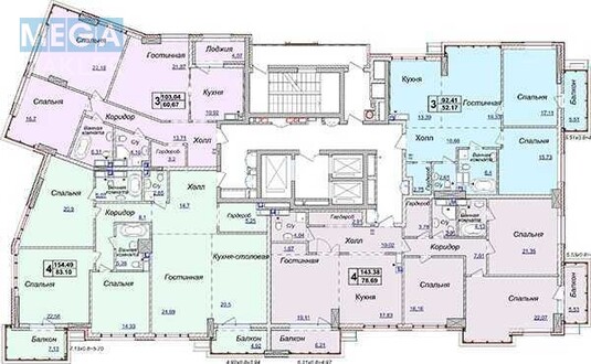 Продаж 4 кімнатної квартири (156,3/?/40), 6 пов. 22 пов. будинку, <a class="location-link" href="/kiev/" title="Недвижимость Київ">Київ</a>, <a class="location-link" href="/kiev/pecherskij/" title="Недвижимость Печерський район">Печерський р-н</a>, Андрія Верхогляда вул., 17Б (изображение 5)