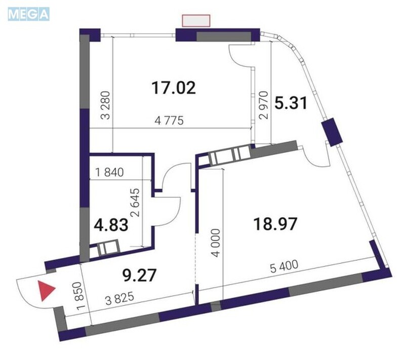 Продаж 1 кімнатної квартири (55,4/18/19), 12 пов. 26 пов. будинку, <a class="location-link" href="/kiev/" title="Недвижимость Київ">Київ</a>, <a class="location-link" href="/kiev/darnickij/" title="Недвижимость Дарницький район">Дарницький р-н</a>, Причальна вул., 8 (изображение 2)