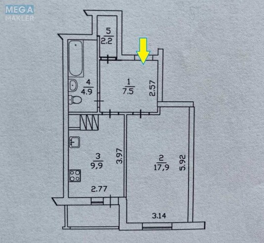 Оренда 1 кімнатної квартири, <a class="location-link" href="/kiev/" title="Недвижимость Київ">Київ</a>, <a class="location-link" href="/kiev/darnickij/" title="Недвижимость Дарницький район">Дарницький р-н</a>, Урлівська вул., 23В (изображение 17)